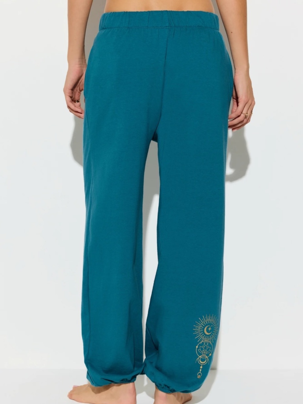 Spiritual Gangster Lunar Light Canyon Lightweight Jogger Pant Small NWOT